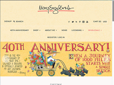 Mary Engelbreit Studios art design ecommerce shopify webdesign website