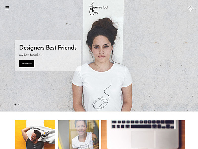 Genius loci design designer ecommerce fashion shopify simplistic webdesign website