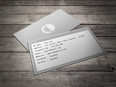 Free Command Coder Business Card