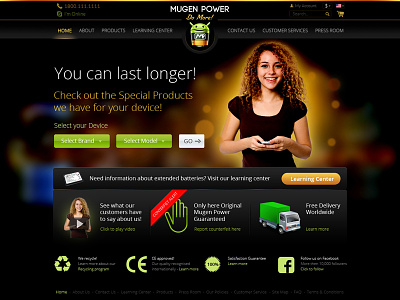 Website Re-design black corporate design gold indezoo professional redesign web website