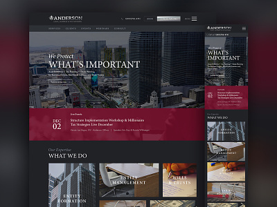 Professional website design for a Law firm