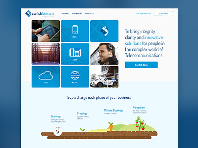 Website redesign for a fastest growing telecom company