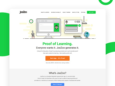 Illustration and Web design for Education company cartoon clean education graphics green illustration learning minimal vector website
