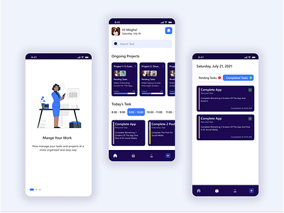 Task Manager App app design ui ux