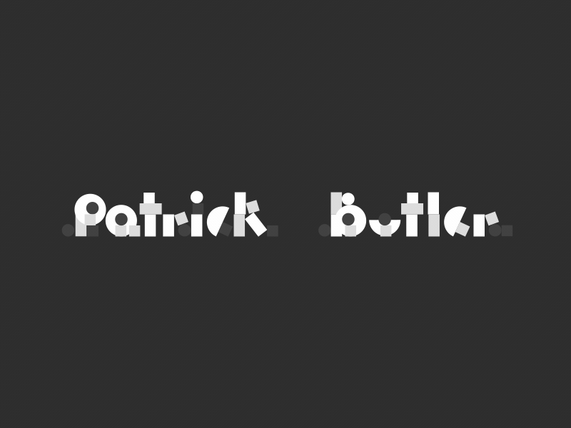 my name in blocks 2d after effects animation geometric motion name reel
