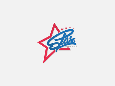 Star Dance Practice Design blue dance feedback fun hand lettering red redesign star studio