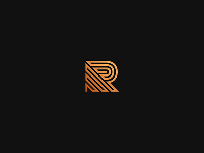 R mark design grid letter logo mark practice r symbol workshop