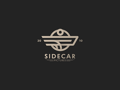 Sidecar Pictures Dark design guide icon logo movie pictures sidecar symbol vector