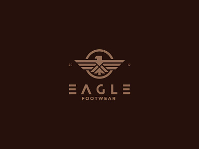 Eagle Logo animal bird custom design eagle flat icon logo shoe type vector