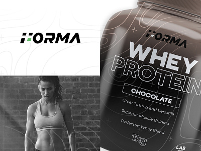 Forma Supplements chocolate fitness lettering logo logotype packaging protein supplement workout