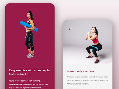 Mobile UI/UX brand design brand identity fitness app mobile ui