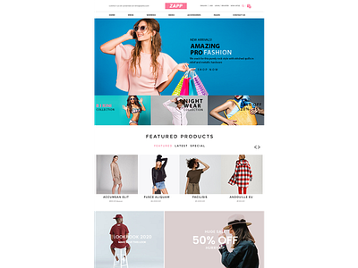 Home/Landing page - fashion brand design brand identity homepage design landing design