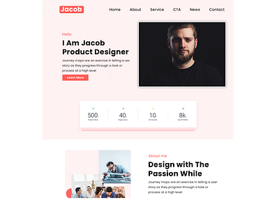 Home/Landing page - portfolio brand design brand identity branding homepage design landing page design