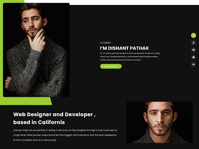 Home/Landing page - portfolio brand identity branding homepage design landing page design