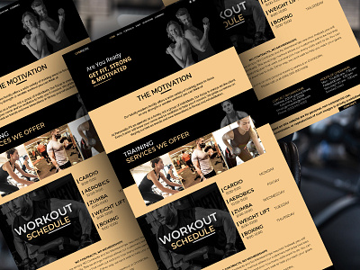 Landing/Home page - Gym brand design brand identity branding home page design landing page design