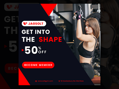 Instagram Ad. - Gym/Fitness instagram banner instagram post social media banner social media design