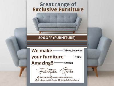 Flyer - Furniture brand identity branding flyer flyer design