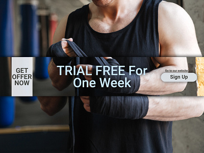 Google Ads. - Gym/Health/Fitness fitness app gym flyer social media banner social media design