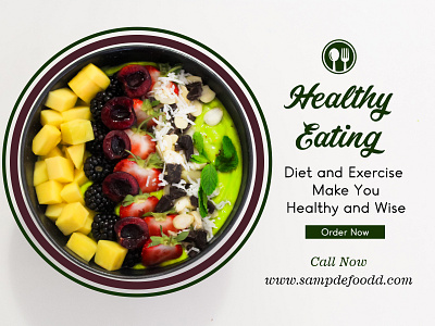 Google Ads. - Food/Health/Diet foodie google ad banner health nutrition ppc marketing social media banner social media design