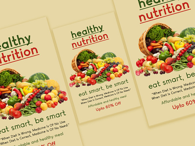 Poster/Cover - Nutrition brand identity branding cover design poster