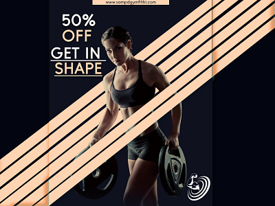 Poster/Cover - Gym brand identity branding cover design poster design