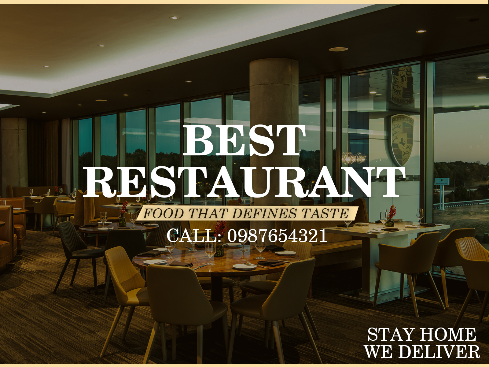 Poster/Cover Restaurant by Sanampreet Kaur on Dribbble