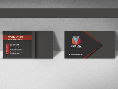 Modern Business Card Design business card business card design design graphic design stunning