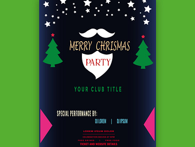 Flyer Design christmas flyer design flyer flyer design party flyer