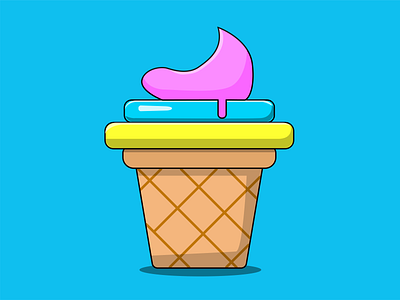 Vector Illustration Ice Cream animation asset illustration vector