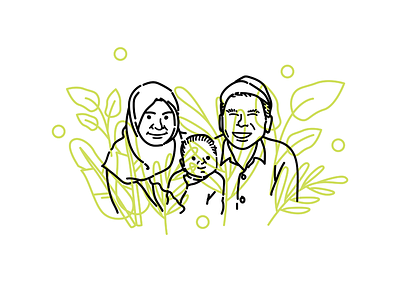 Family Portrait family illustration tapekingkong vector