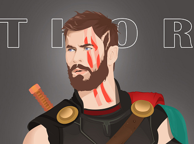 Thor (Marvel vector) graphicdesign illustraion photoshop vector illustration vectorart