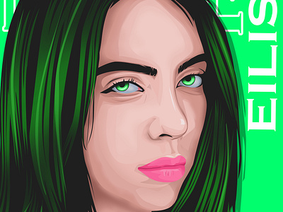 Vector Portrait @Billie Eilish