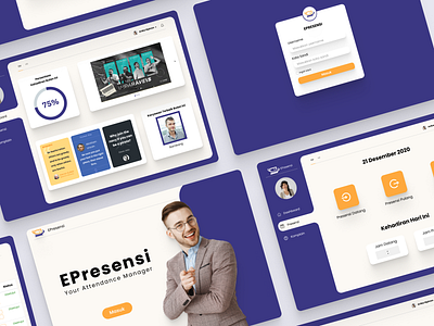 EPresensi attendance office presensi ui ux web