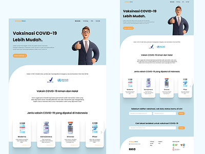 Covid-19 Vaccine Landing Page Concept