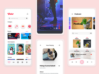 Redesign Vidio App (Streaming Online)