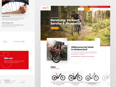 Swiss bike shop 8chdesign bike cycles design drawingart layout minimal photoshop responsive ui uiux ux web webdesign website