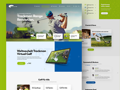 Golf Lounge clean design drawingart golf golf ball golf club golfing minimal photoshop responsive ui ux web webdesign website