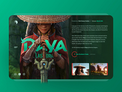 Raya concept design drawingart exploration kids movie movies responsive ui ux web website