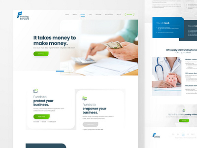 Funding Forward adobexd design drawingart funding ppp responsive ui ux web website