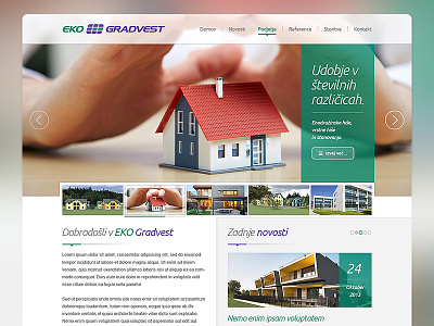 EKO Gradvest design drawingart eko gradvest home homepage layout photoshop ui ux