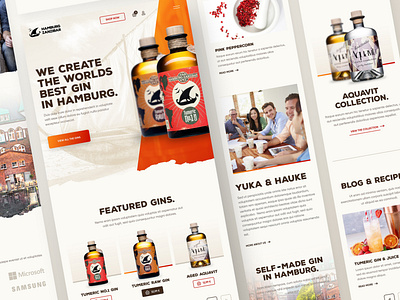 Hamburg Zanzibar Mobile aqua beverage design drawingart gin layout minimal responsive tonic ui ux web webdesign website