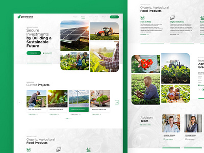 Greenbond agricultural design drawingart energy enviroment green innovation nature responsive sustainability ui ux web website