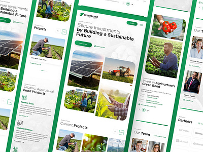 Greenbond Mobile agriculture design digital drawingart energy environment food green grow investment local responsive rural secure sustainable ui ux web website