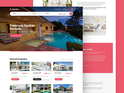 Rental Company design drawingart florida hotel miami rental responsive ui ux vacation web website