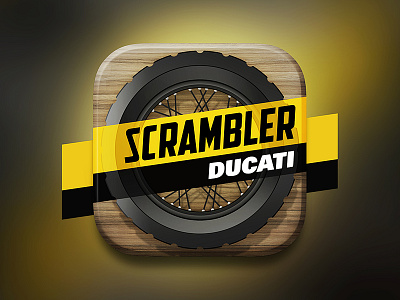 Ducati Scrambler design drawingart ducati icon ios photoshop scrambler