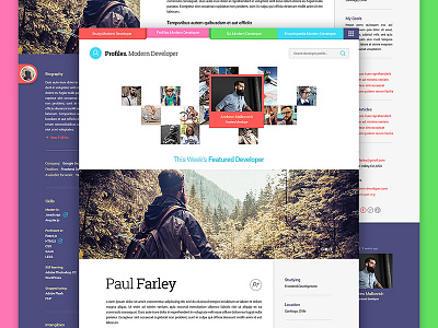  Profiles . Modern Developer