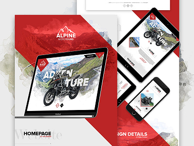 Alpine Moto Tours on Behance alpine behance design drawingart moto motorcycle responsive tours trips ui ux website