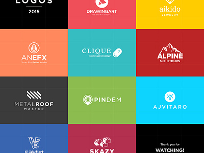 Logos 2015 by Miro / DrawingArt on Dribbble