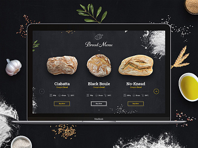 Giorgio's Bakery on Behance bakery behance bread design drawingart italy responsive trendy ui ux web website