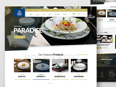 Minh Long I clean design drawingart minhlong minimal porcelain responsive trend ui ux web website